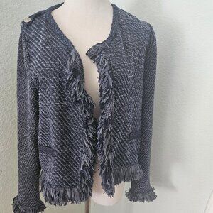 Chelsea & Theodore Blue Cardigan Sweater Jacket